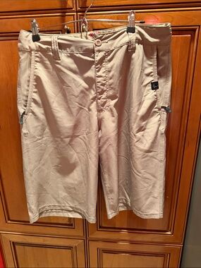 Metal Mulisha Men's Tan Hybrid Shorts with Zippered Pockets